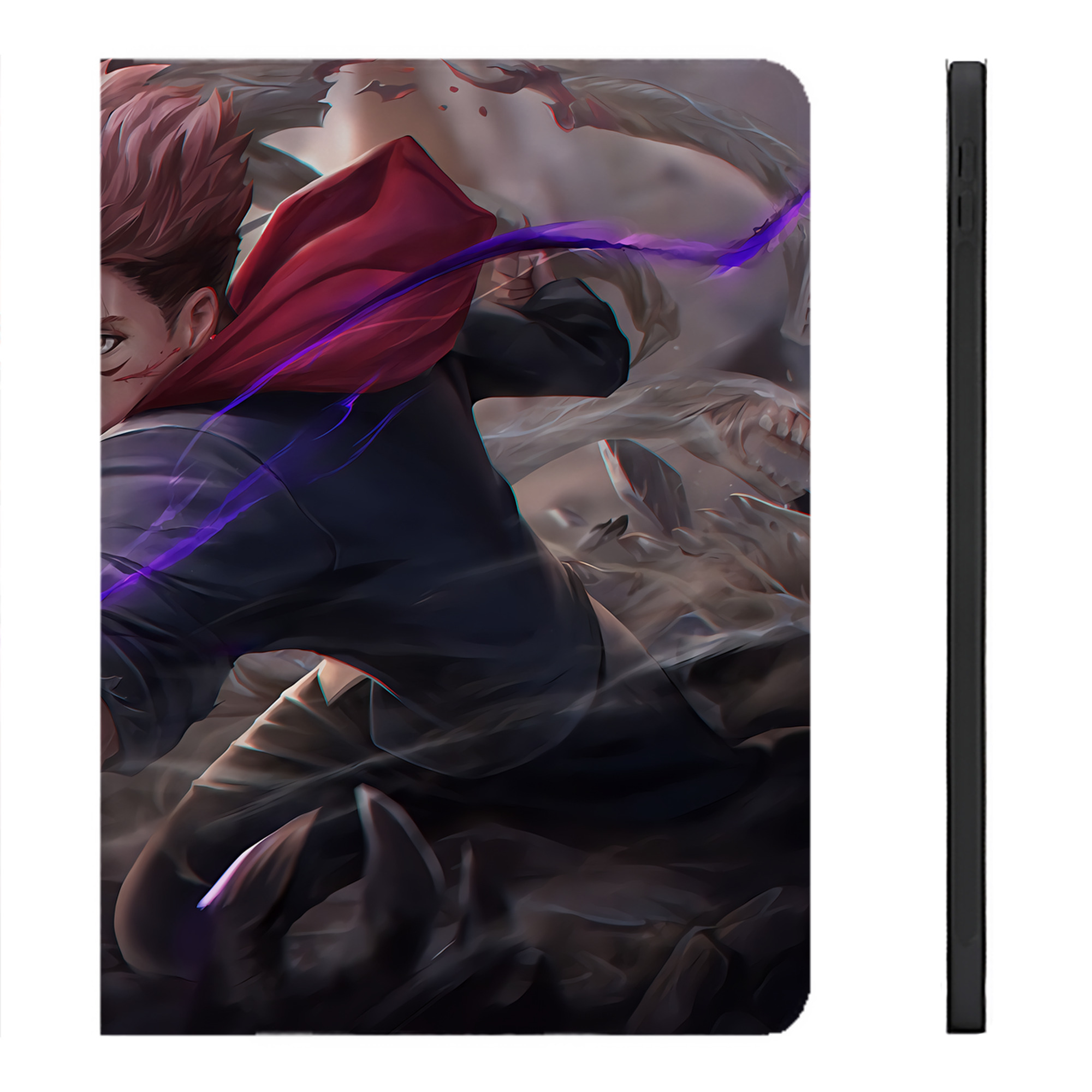 （画像用） 呪術廻戦 Jujutsu Kaisen IPadケース ペンホルダー付き ブックスタイルデザイン